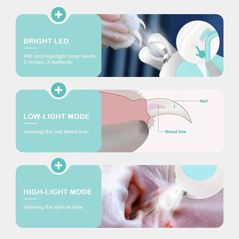 Led Dog Nail Clipper